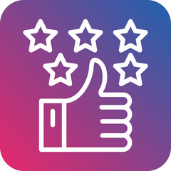 Vector Design Positive Review Icon Style