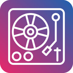 Fototapeta premium Vector Design Turn Table Icon Style