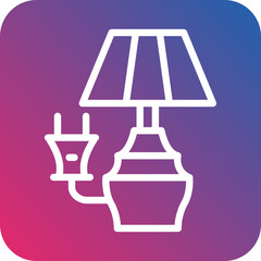 Vector Design Electric Lamp Icon Style