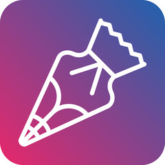 Vector Design Pastry Bag Icon Style