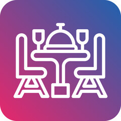 Vector Design Dining Table Icon Style