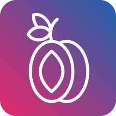 Vector Design Plum Icon Style