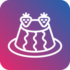 Vector Design Pudding Icon Style