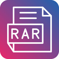 Vector Design RAR Icon Style