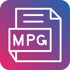 Vector Design MPG Icon Style
