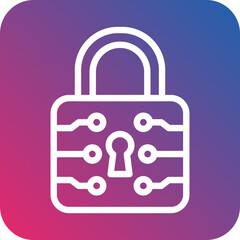 Vector Design Lock Icon Style