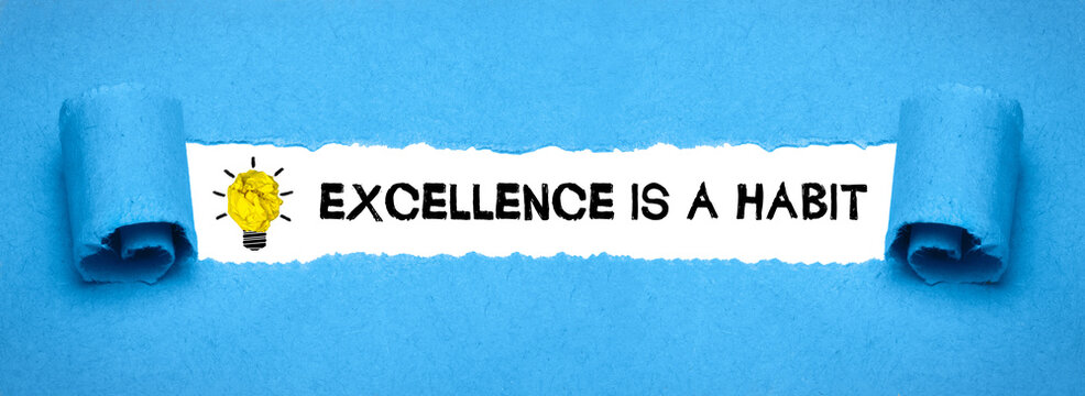 excellence is a habit