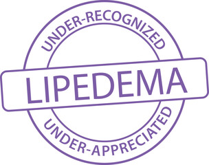 Lipedema awareness rubber stamp