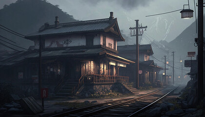 old Japanese street