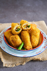 risoles, Indonesian traditional savory snack.