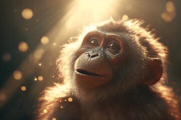 monkey created using AI Generative Technology