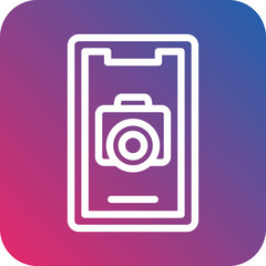 Vector Design Mobile Camera Icon Style