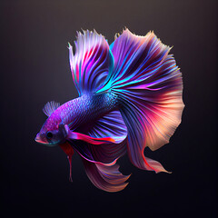 Fototapeta premium Schleierfisch, ki generated