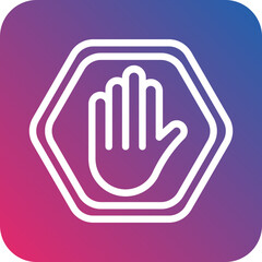 Obraz premium Vector Design Stop Sign Icon Style