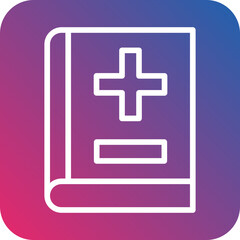 Vector Design Medical Book Icon Style