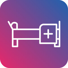 Vector Design Hospital Bed Icon Style