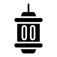 lantern glyph icon