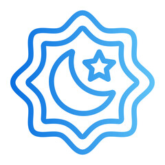 eid mubarak gradient icon