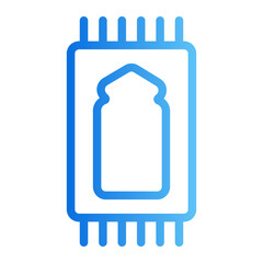 prayer rug gradient icon