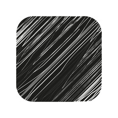 Black rounded square scrabble texture. Vector illustration.