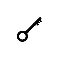 Single Key icon symbol vector design