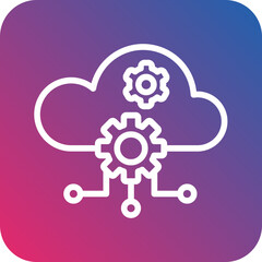 Vector Design Cloud Computing Icon Style