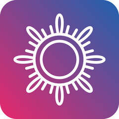 Vector Design Sun Icon Style
