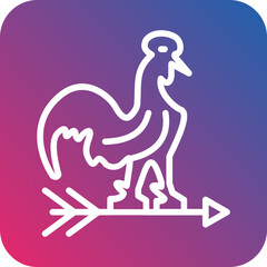 Vector Design Weathercock Icon Style