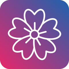 Vector Design Cherry Blossom Icon Style