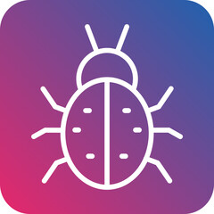 Vector Design Ladybug Icon Style