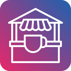 Obraz premium Vector Design Tea Stall Icon Style