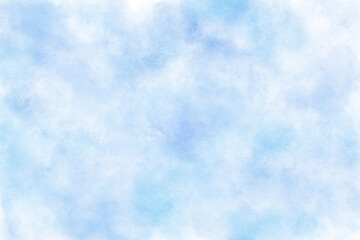 水彩テクスチャーの水色のグラデーション背景