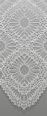 Seamless Vector White Lace Border