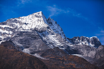 Obraz premium Kongde-Ri Mount. View from Namche Bazar Village, Nepal