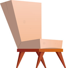 Armchair in cartoon style clip art