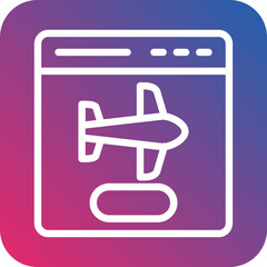 Vector Design Flight Booking Icon Style