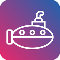 Vector Design Submarine Icon Style