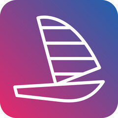 Vector Design Windsurf Icon Style