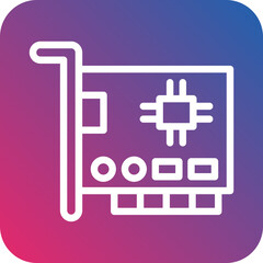 Vector Design Network Interface Card Icon Style