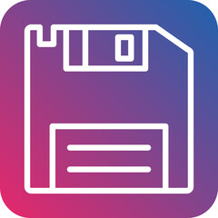 Vector Design Floppy Disk Icon Style