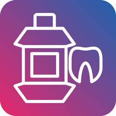 Vector Design Mouthwash Icon Style