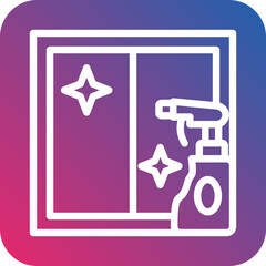 Vector Design Cleaning Window Icon Style