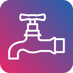 Vector Design Water Tap Icon Style