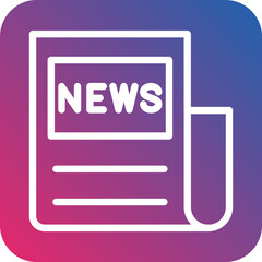 Vector Design News Banner Icon Style