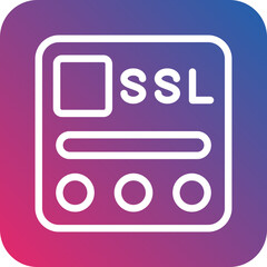 Vector Design SSL File Icon Style