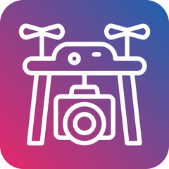 Vector Design Drone Camera Icon Style