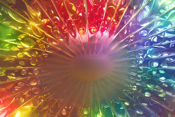 background with rainbow fireworks ai generative