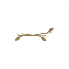 Nest bird logo. Logo is shaped with lines forming  a nest in brown gradient color, creating a nest bird logo.