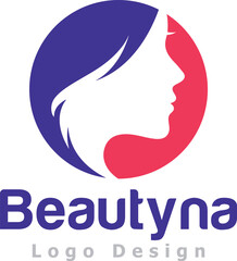 Beauty logo negative space.