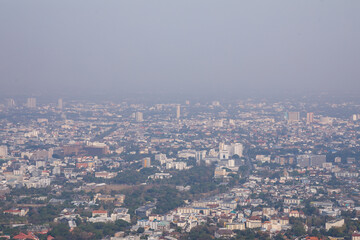 Chiang Mai Cityscape in pm2.5